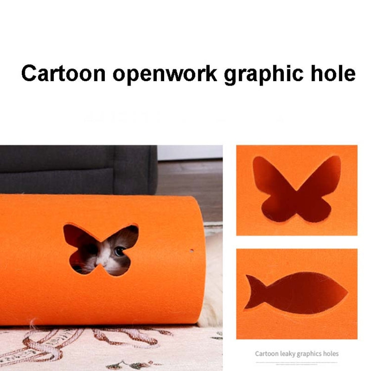 DIY Combination Felt Cat Tunnel Cat Litter, Specification: 44x60cm