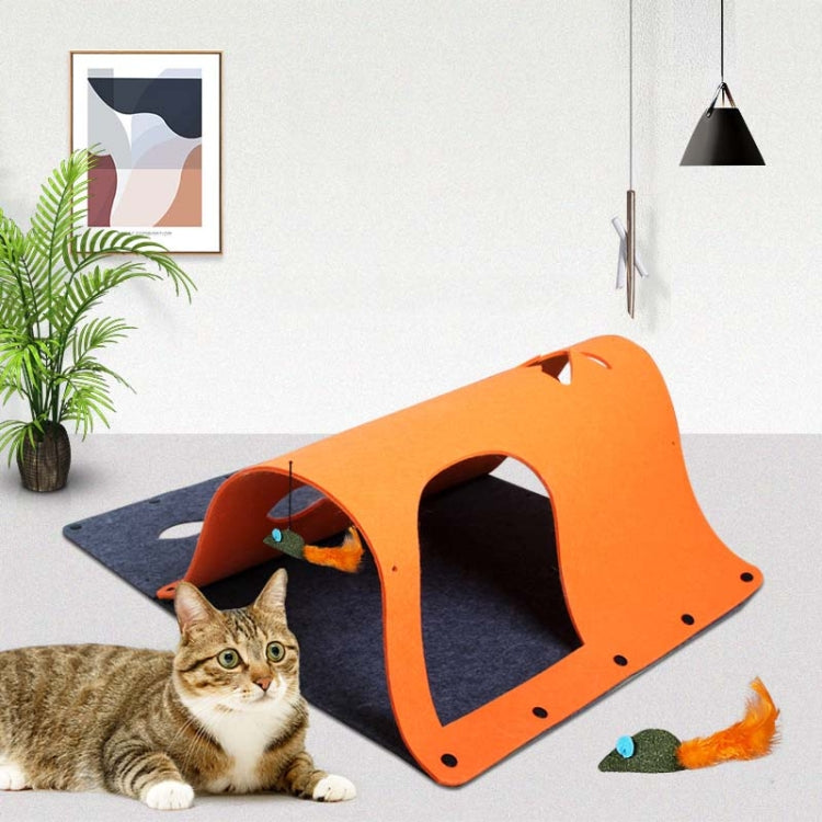 DIY Combination Felt Cat Tunnel Cat Litter, Specification: 52x70cm