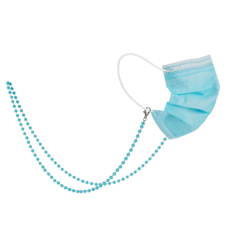 3 PCS Glossy Crystal Beads Handmade Mask Anti-Lost Hanging Lanyard Chain Glasses Chain
