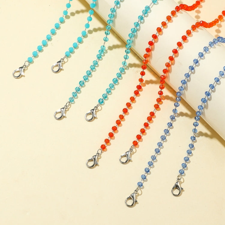 3 PCS Glossy Crystal Beads Handmade Mask Anti-Lost Hanging Lanyard Chain Glasses Chain