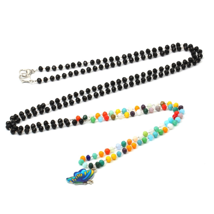 3 PC Jewelry Bead Chain Butterfly Pendant Mask Anti-Drop Lanyard Necklace Glasses Chain