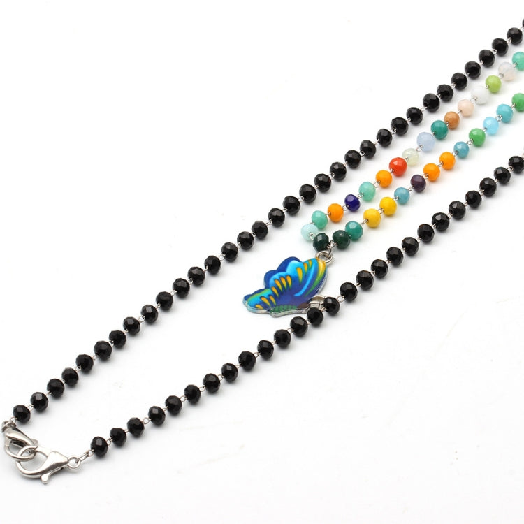 3 PC Jewelry Bead Chain Butterfly Pendant Mask Anti-Drop Lanyard Necklace Glasses Chain