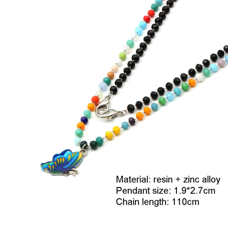 3 PC Jewelry Bead Chain Butterfly Pendant Mask Anti-Drop Lanyard Necklace Glasses Chain