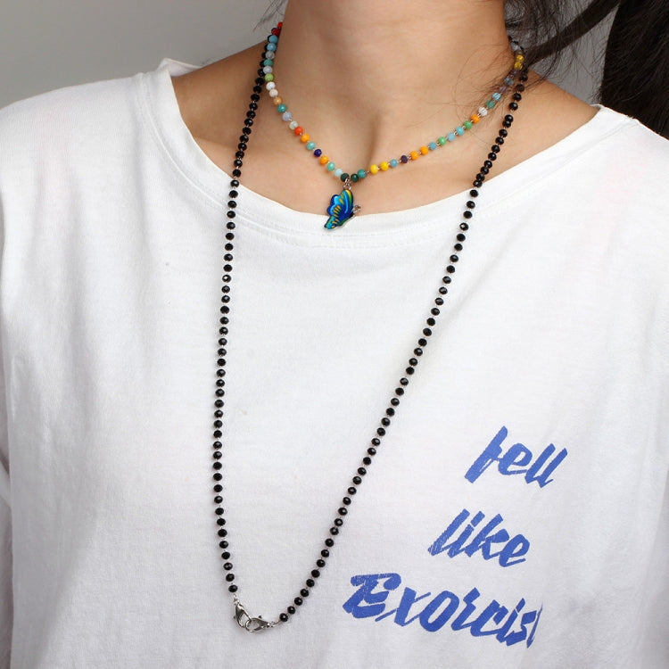3 PC Jewelry Bead Chain Butterfly Pendant Mask Anti-Drop Lanyard Necklace Glasses Chain