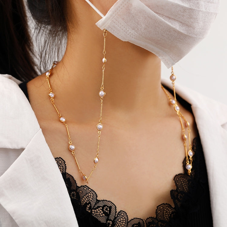 3 PCS Retro Handmade Pearl Multi-Purpose Anti-Lost Hanging Lanyard Mask Glasses Chain