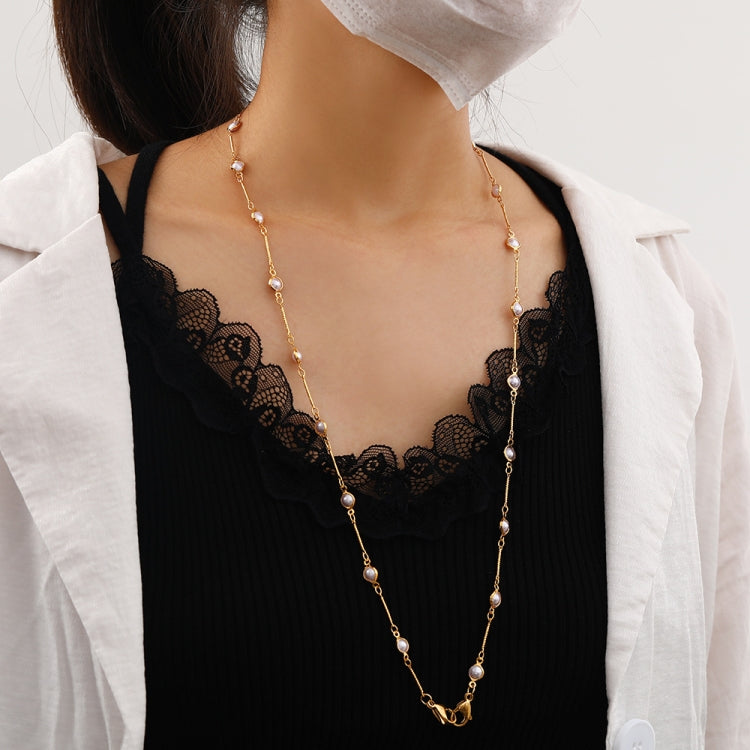 3 PCS Retro Handmade Pearl Multi-Purpose Anti-Lost Hanging Lanyard Mask Glasses Chain