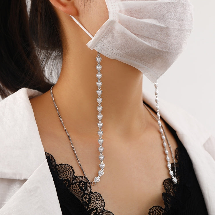4 PCS Retro Love Pearl Multi-Purpose  Anti-Lost Hanging Mask Glasses Chain