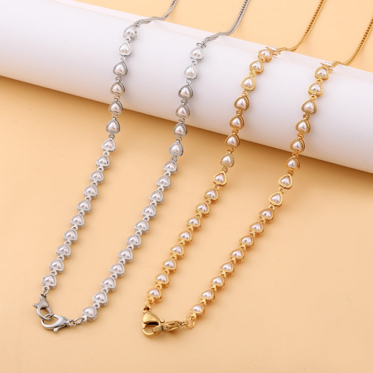 4 PCS Retro Love Pearl Multi-Purpose  Anti-Lost Hanging Mask Glasses Chain