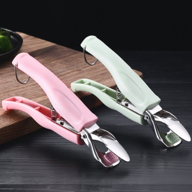 Multifunctional Stainless Steel Non-slip Kitchen Bowl Clamp, Color: Y304 Pink