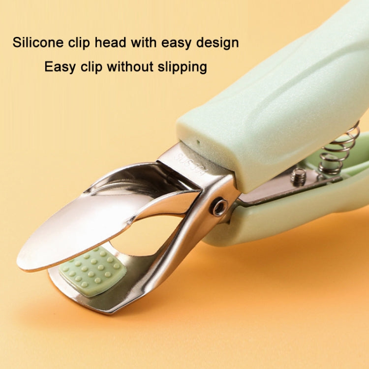 Multifunctional Stainless Steel Non-slip Kitchen Bowl Clamp, Color: Y304 Green