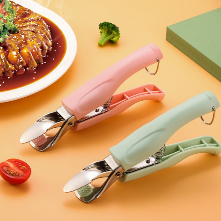Multifunctional Stainless Steel Non-slip Kitchen Bowl Clamp, Color: Y304 Green