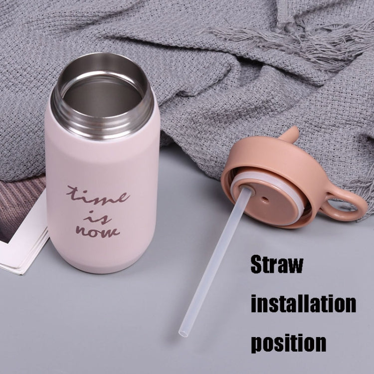 Children Portable Stainless Steel Vacuum Flask With Straw, Capacity: 300ml