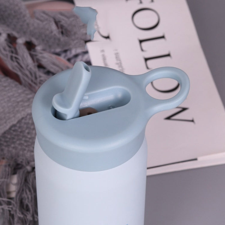 Children Portable Stainless Steel Vacuum Flask With Straw, Capacity: 360ml