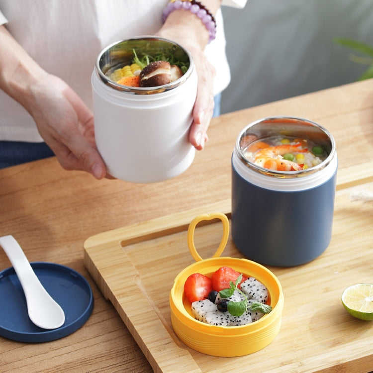 Stainless Steel Soup Cup Heat Preservation Sealing Leak-Proof Multifunctional Portable Student Lunch Box