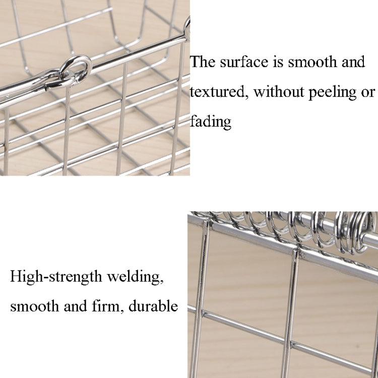Iron Art Spring Hand Basket Basket Household Bath Laundry Kitchen Basket , Size:Small: 23x17x13 cm