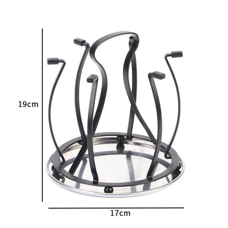 Wrought Iron Drain Household Cup Holder Portable With Belt Tray Cup Holder Living Room Cup Storage Rack