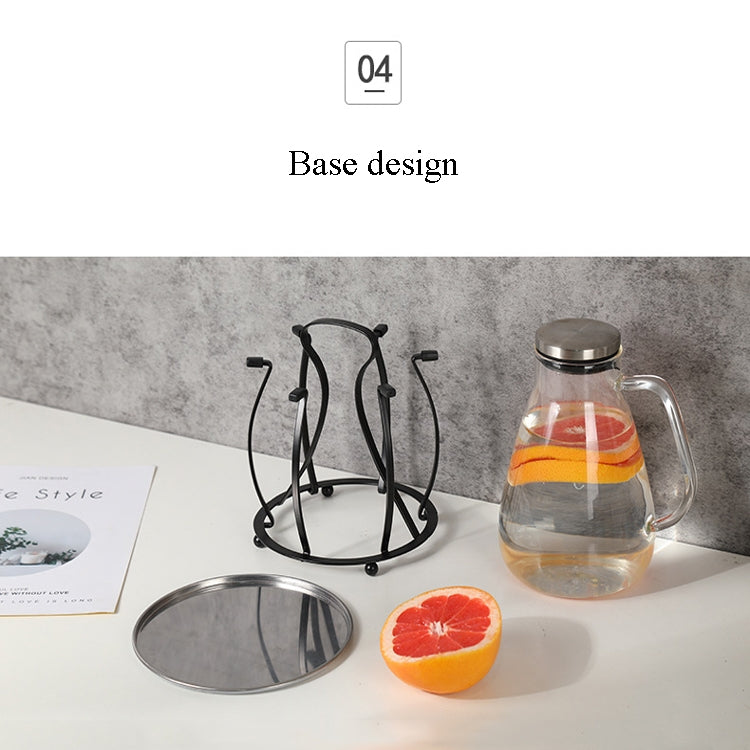 Wrought Iron Drain Household Cup Holder Portable With Belt Tray Cup Holder Living Room Cup Storage Rack