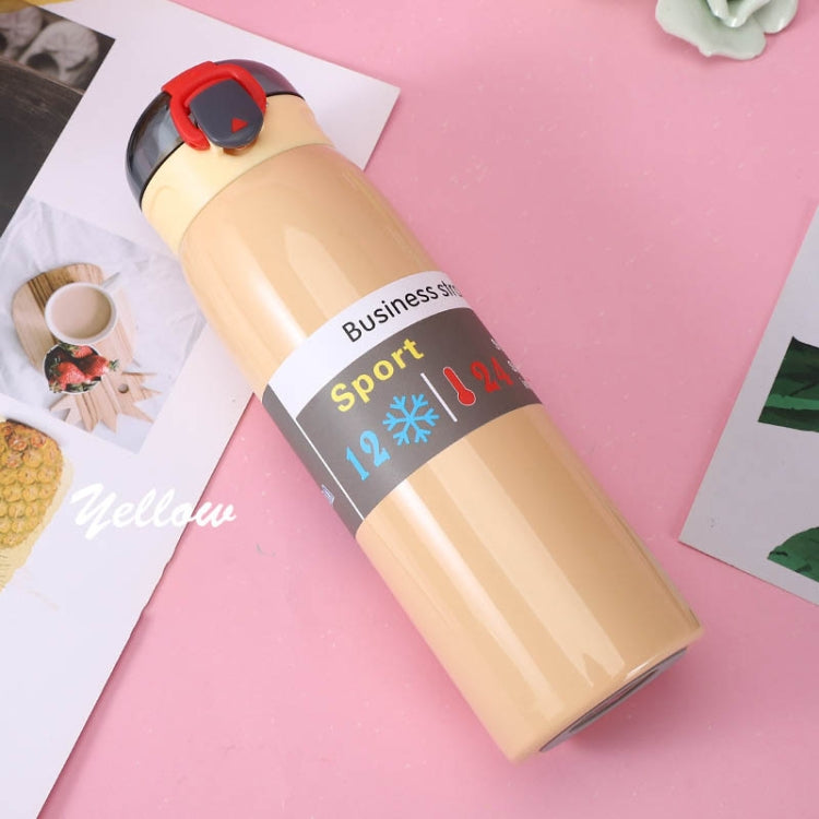 Stainless Steel Bouncing Vacuum Flask Convenient Sports Anti-Scalding Water Cup, Capacity:350ml