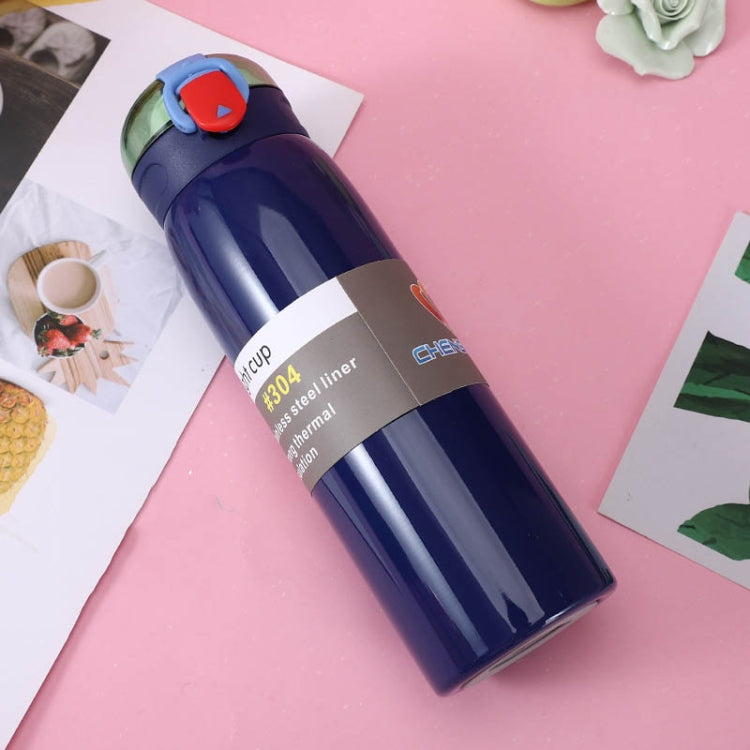Stainless Steel Bouncing Vacuum Flask Convenient Sports Anti-Scalding Water Cup, Capacity:350ml