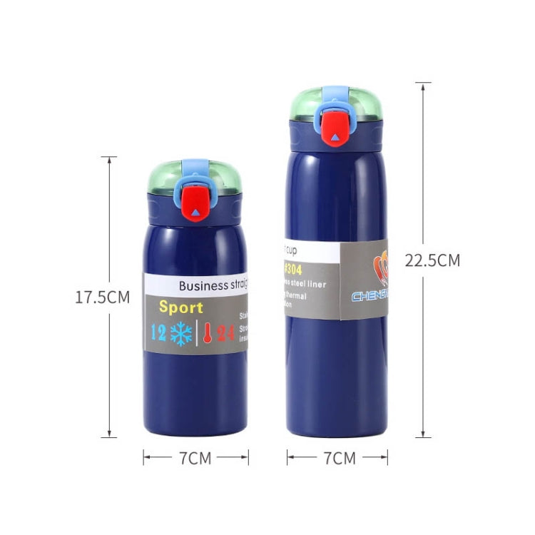 Stainless Steel Bouncing Vacuum Flask Convenient Sports Anti-Scalding Water Cup, Capacity:350ml