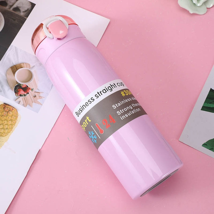 Stainless Steel Bouncing Vacuum Flask Convenient Sports Anti-Scalding Water Cup, Capacity:500ml