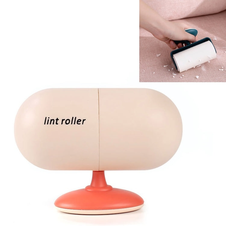 Capsule Tearable Cleaning Hair Removal Device Home Office Portable Hair Sticking Device, Specification: Sticking Device + 4 Roller
