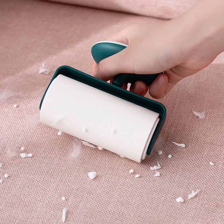 Capsule Tearable Cleaning Hair Removal Device Home Office Portable Hair Sticking Device, Specification: Sticking Device + 8 Roller(Green)