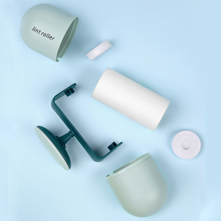 Capsule Tearable Cleaning Hair Removal Device Home Office Portable Hair Sticking Device, Specification: Sticking Device + 8 Roller(Green)