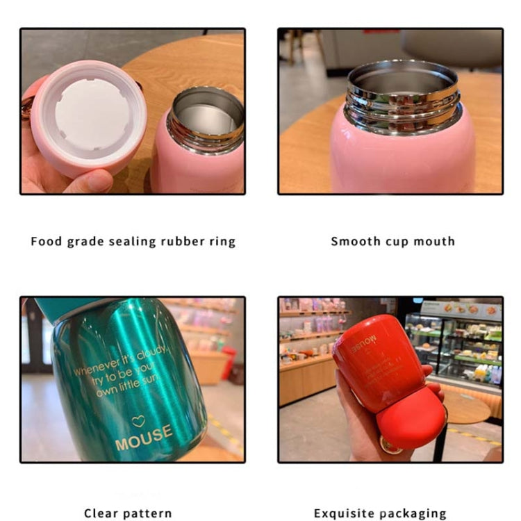 Personality Future Mouse Stainless Steel Vacuum Flask Sen Series Handle Cup, Capacity: 300ml
