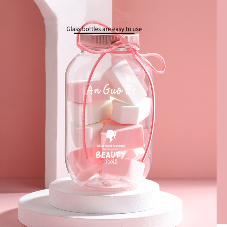 3 Sets 12 in 1 Cans Disposable Powder Puff Triangle Makeup Powder Puff Set Fan-Shaped Powder Puff
