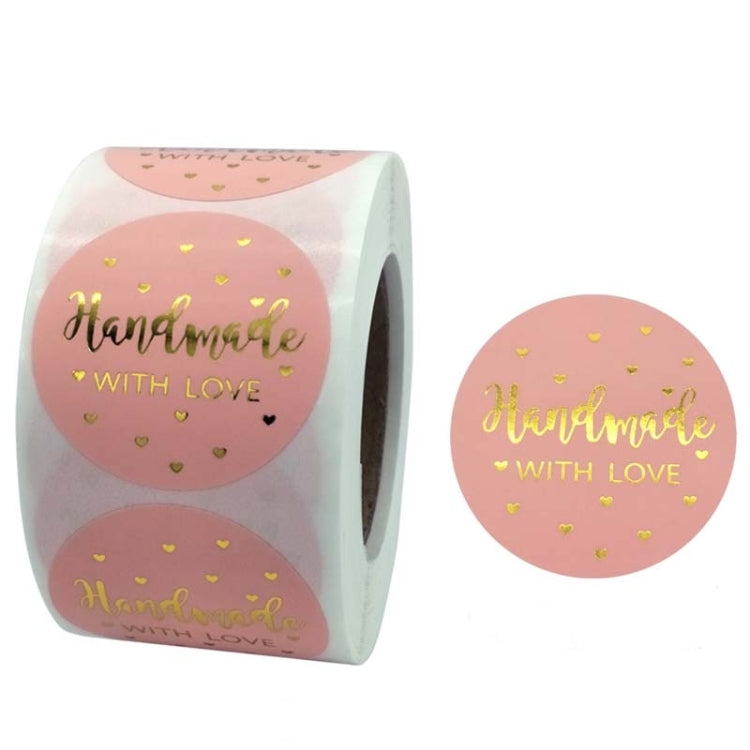 3 PCS Roll Pink Hot Stamping Thank You Sticker Self-Adhesive Film Sticker  Envelope/Holiday Gift Decoration, Size: 3.8CM/1.5inch