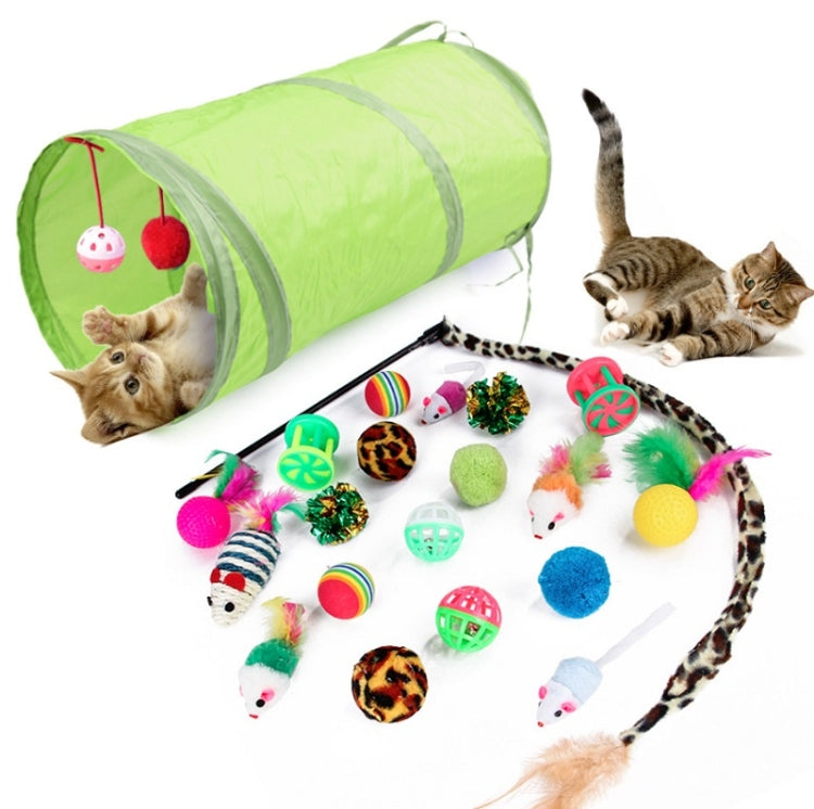 21 In 1 Cat Channel Funny Cat Stick Supplies Pet Toy