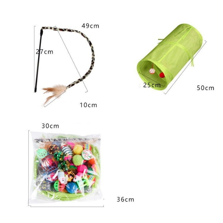 21 In 1 Cat Channel Funny Cat Stick Supplies Pet Toy