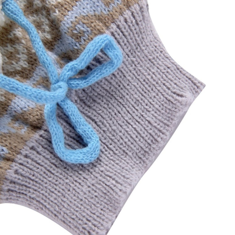 Autumn Winter Pet Clothes Christmas Snowflake Knitted Pattern Sweater, Size: M