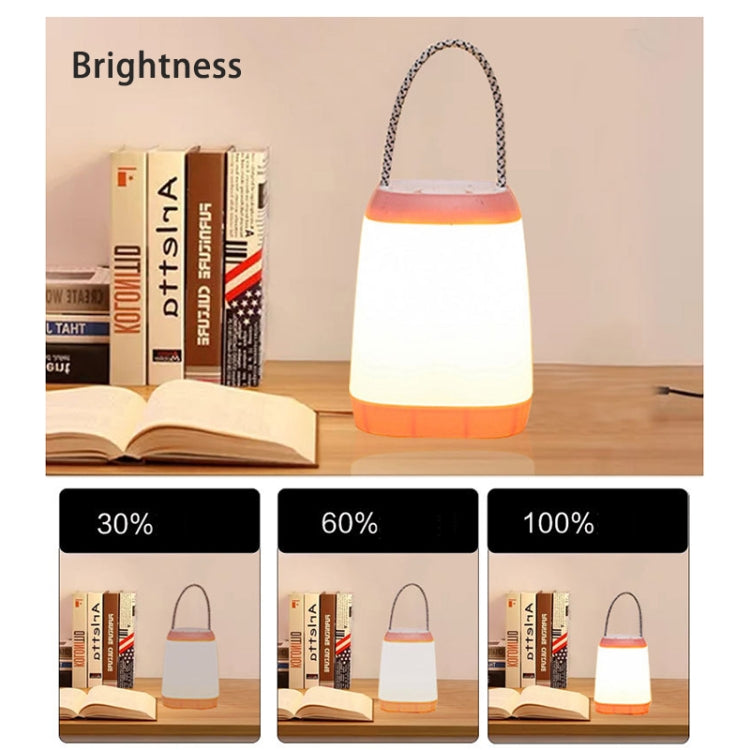 Portable Night Light Bedroom Baby Nursing Eye Protection Bedside Lamp, Style:Dry Battery