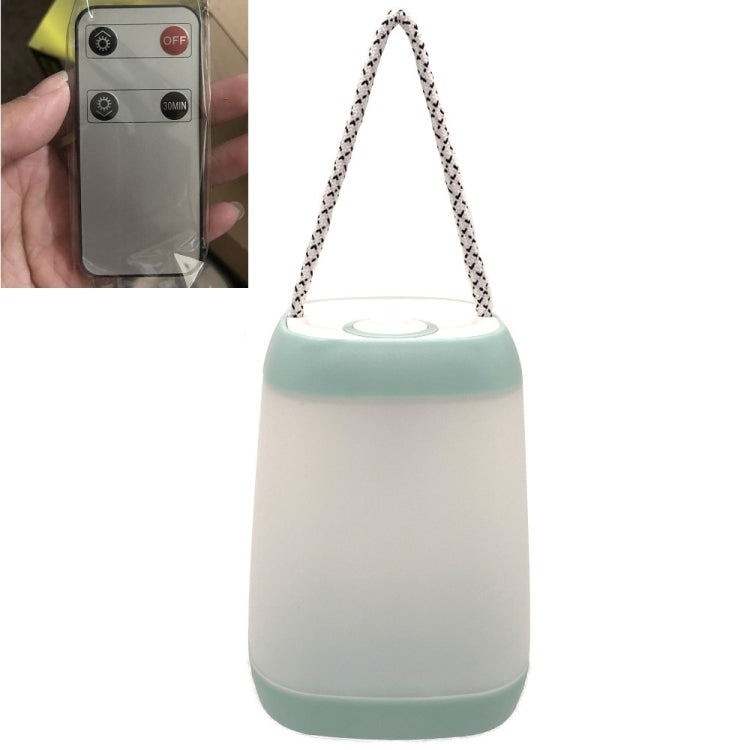 Portable Night Light Bedroom Baby Nursing Eye Protection Bedside Lamp, Style:Remote Control(Green)