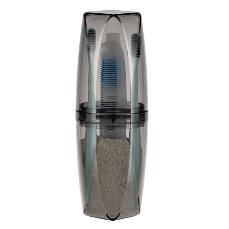 Portable Multifunctional Wash Cup Travel Large Capacity Toothbrushing Cup Set, Colour: Gray Suit