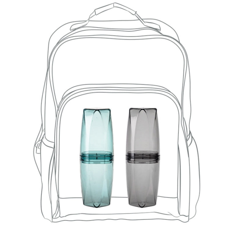 Portable Multifunctional Wash Cup Travel Large Capacity Toothbrushing Cup Set, Colour: Gray Suit