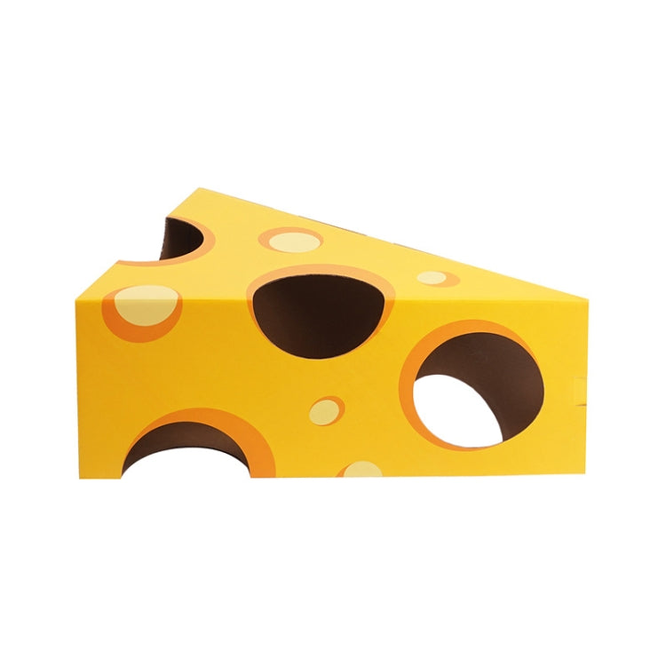 Corrugated Cheese Cat Box Cat Litter Cat Toy Cat Tunnel, Size: 44x26x63cm