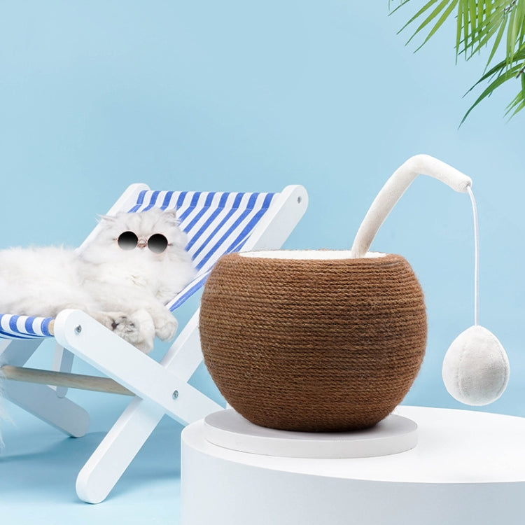 Sisal Non-Shrinking Coconut Cat Scratch Ball Claw Sharpener