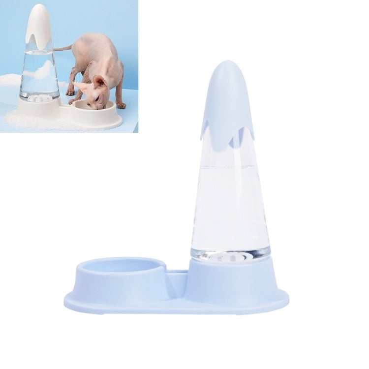 Anti-Tipping Cat Water Bowl Pet Automatic Water Dispenser(Blue)