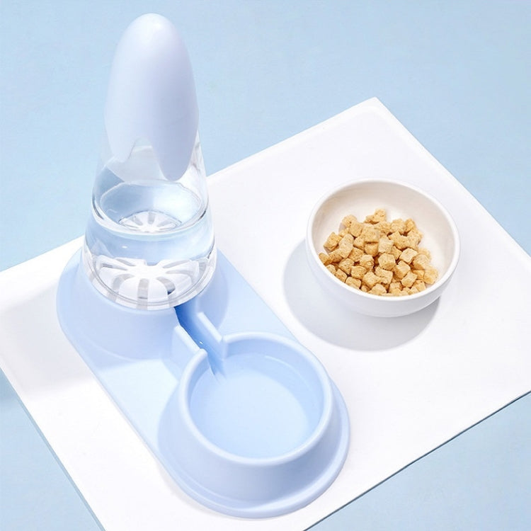 Anti-Tipping Cat Water Bowl Pet Automatic Water Dispenser(Blue)