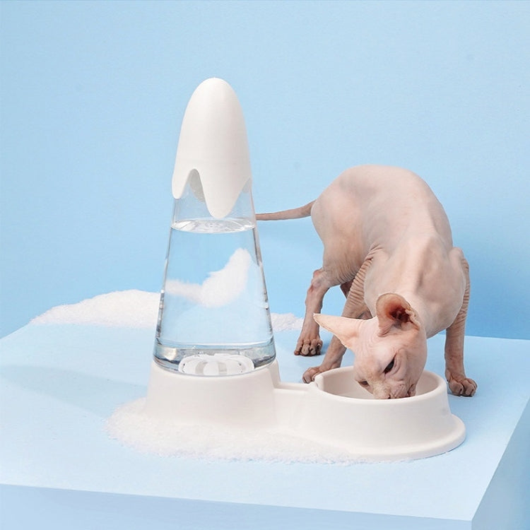 Anti-Tipping Cat Water Bowl Pet Automatic Water Dispenser(Blue)