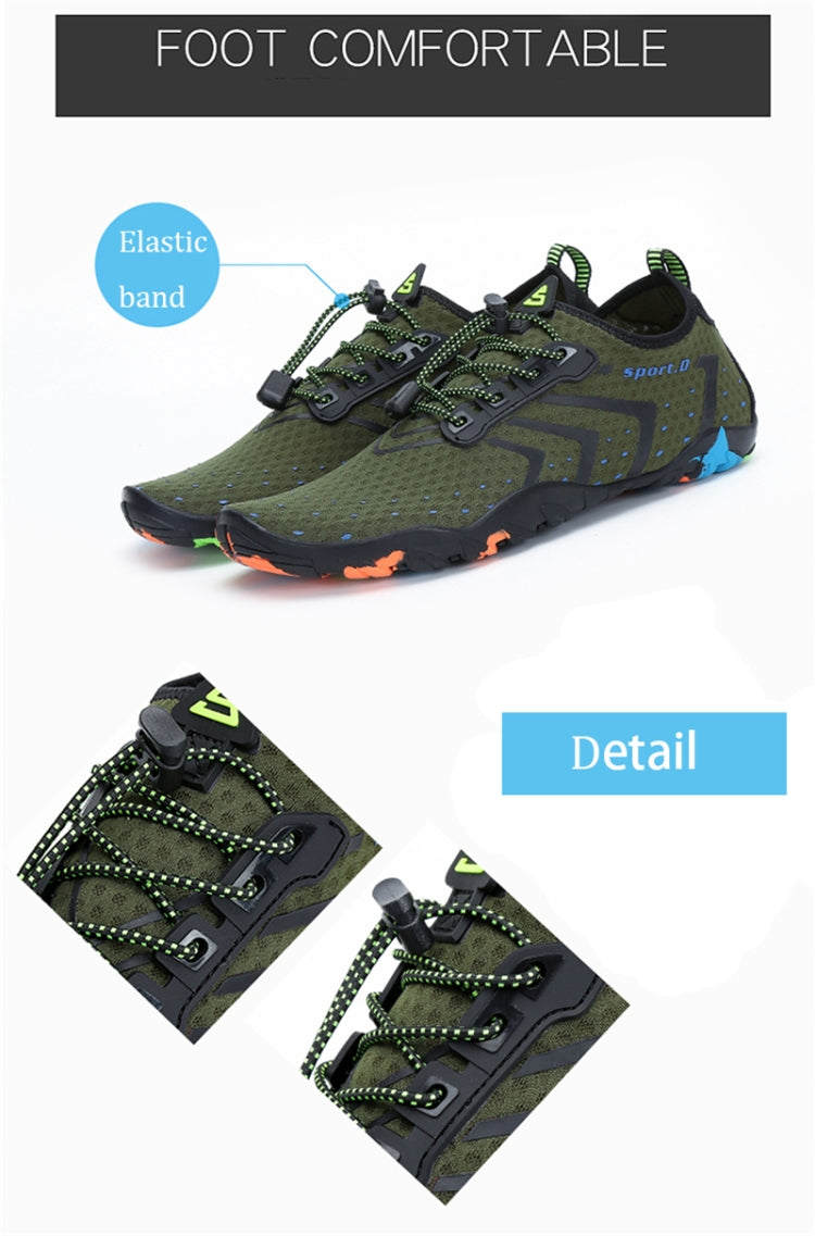 Breathable Beach Slippers Skin Quick-drying Beach Shoes Uutdoor Sports Diving Upstream Shoes for Men and Women, Shoe Size:35
