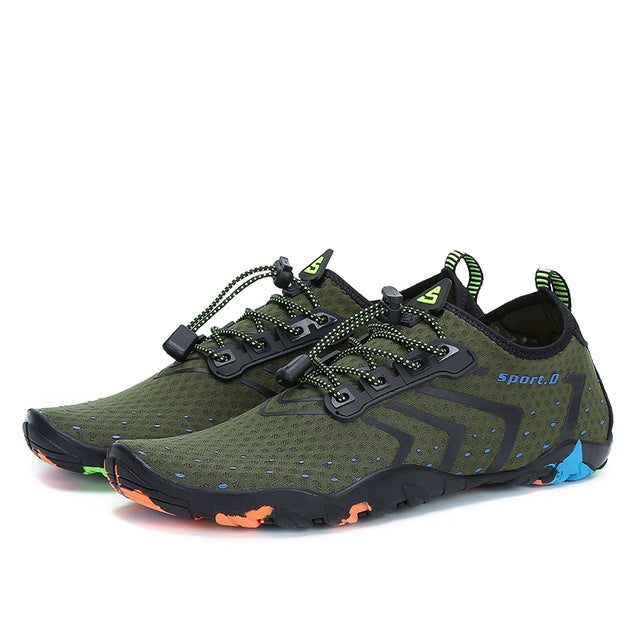 Breathable Beach Slippers Skin Quick-drying Beach Shoes Uutdoor Sports Diving Upstream Shoes for Men and Women, Shoe Size:35
