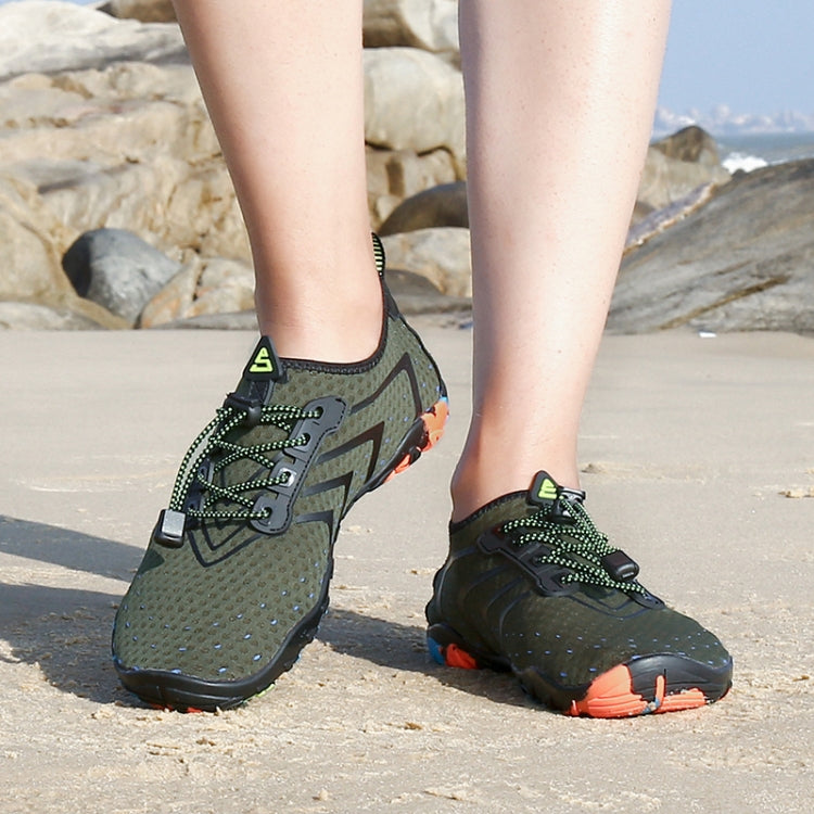 Breathable Beach Slippers Skin Quick-drying Beach Shoes Uutdoor Sports Diving Upstream Shoes for Men and Women, Shoe Size:35