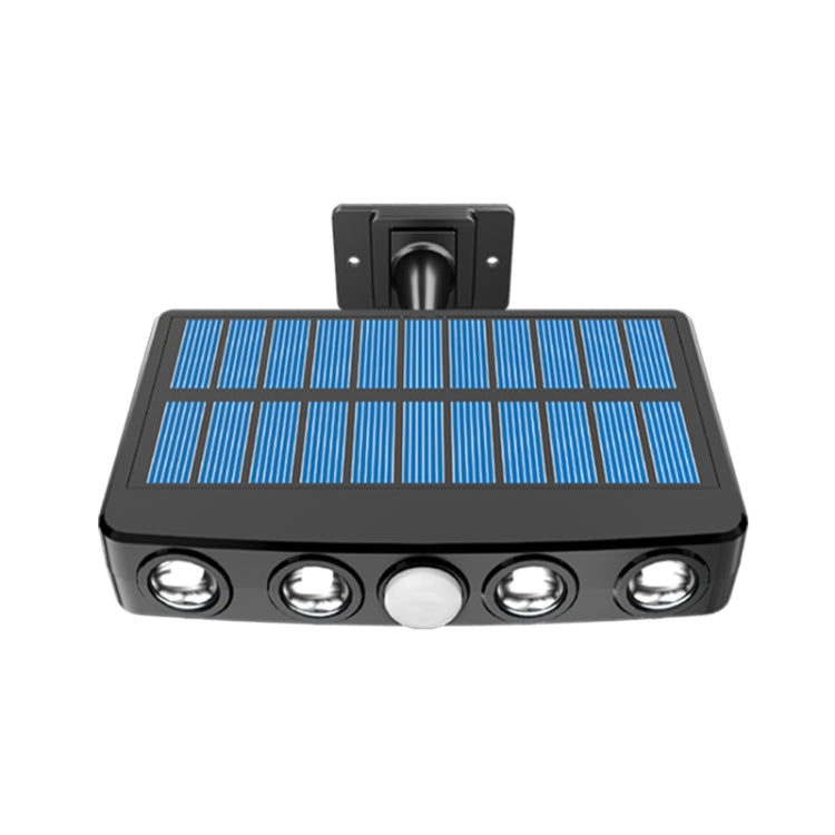 Without Ground Plug Wiring Free Infrared Sensor Waterproof Solar Lighting Wall Light, Color Temperature:RGB