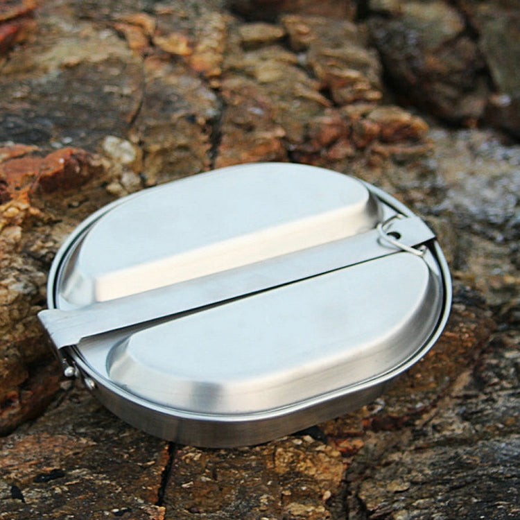 Stainless Steel Egg-Shaped Lunch Box Portable Lunch Box Outdoor Tableware