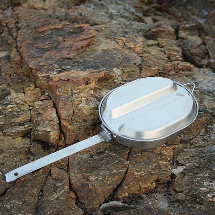 Stainless Steel Egg-Shaped Lunch Box Portable Lunch Box Outdoor Tableware