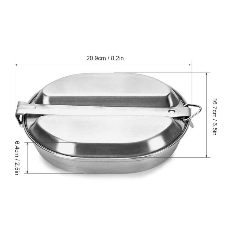 Stainless Steel Egg-Shaped Lunch Box Portable Lunch Box Outdoor Tableware